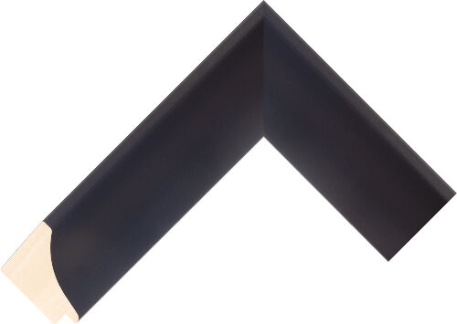 Corner sample of Black Spoon Ayous Frame Moulding