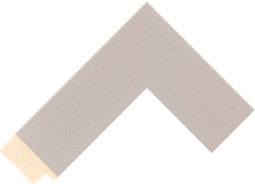 Corner sample of Light Grey Flat Ayous Frame Moulding