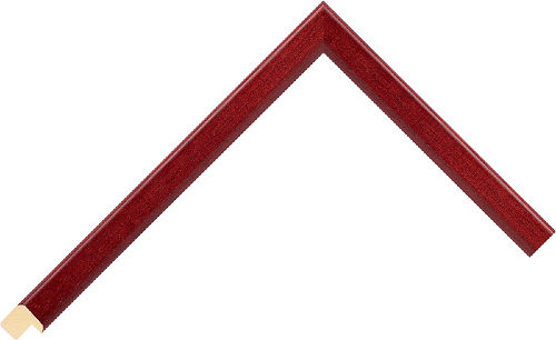 Corner sample of Mahogany Cushion LINDEN Frame Moulding