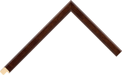 Corner sample of Walnut Cushion Koto Frame Moulding