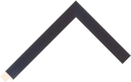 Corner sample of Black Flat LINDEN Frame Moulding