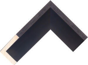 355904 Black LJS Metalia Float Moulding  Chevron