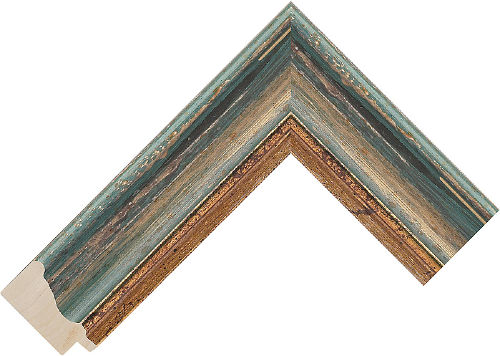 Corner sample of Blue Spoon Ayous Frame Moulding