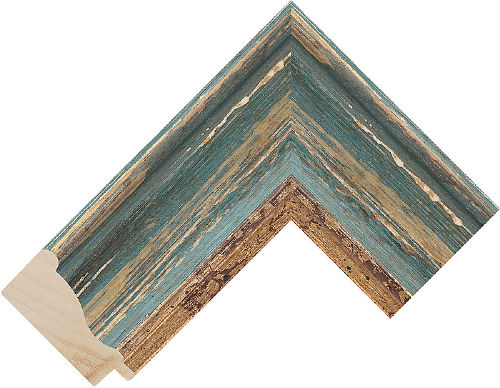 Corner sample of Blue Spoon Ayous Frame Moulding