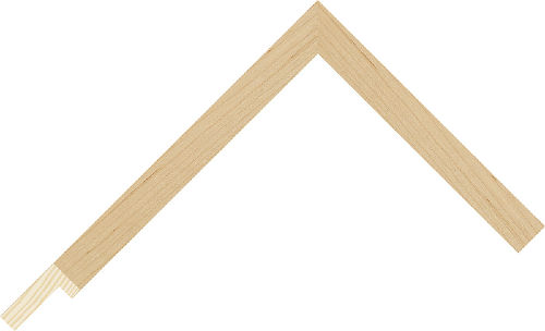 Corner sample of Maple Flat Pine Frame Moulding