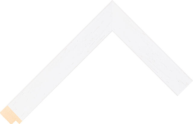 526127025 - White - 25mm wide picture frame chevron